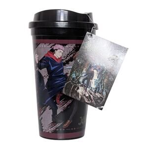 Round1 x Crunchyroll Jujutsu Kaisen Travel Mug Tumbler Anime NWT